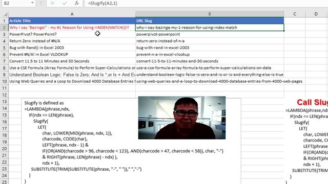 Excel Masterpiece: Tackling Slugify with Recursive Lambdas - Episode 2390 смотреть онлайн
