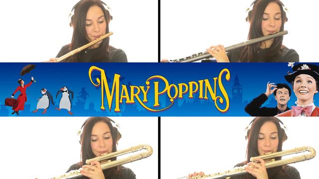 Mary Poppins: Chim Chim Chir-ee Flute Cover | With Sheet Music! смотреть онлайн