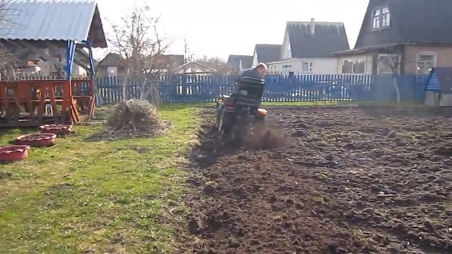Тест драйв фрезы для минитрактора. смотреть онлайн