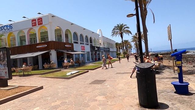 TENERIFE PLAYA DE LAS AMERICAS WALK ALONG THE OCEAN TO METROPOLIS CENTER 2021. #TeneriffaUrlaub2021 смотреть онлайн