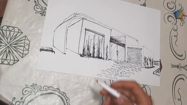 РИСУЕМ "ДОМ" В СТИЛЕ ХАЙ-ТЕК! смотреть онлайн