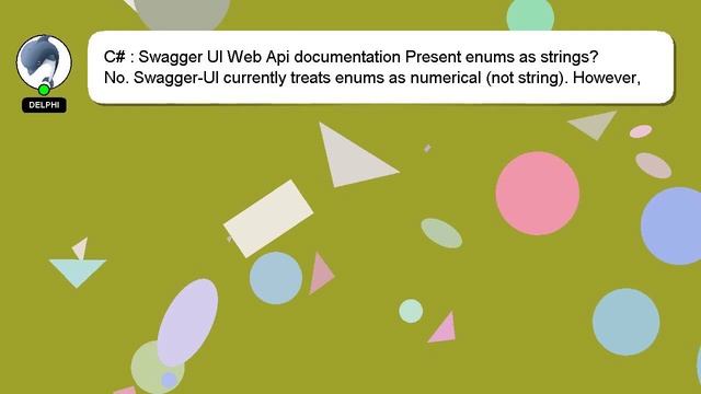 C# : Swagger UI Web Api documentation Present enums as strings? смотреть онлайн