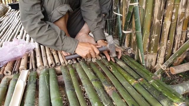 Episode 10 - Complete kitchen in the woods, Catching fish in the pond, Grilled fish смотреть онлайн