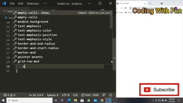 Simple CSS Loader Animation - Pure Css Tutorial For Beginners | Coding With Fun смотреть онлайн