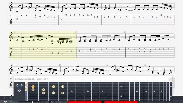 Chaykovsky - Tanez Malenkih Lbedey  ( GTP Fingerstyle  Guitar Tabs )