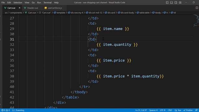 Shopping Cart Using Vue js 3 Composition API and Pinia -6- (Increment & Decrement Quantity) смотреть онлайн