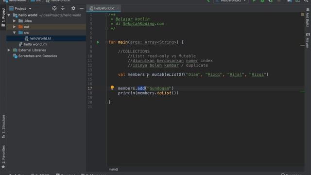 4 collection mutable list смотреть онлайн