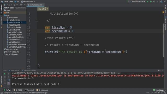 22 - Multiplying Numbers Using Kotlin - Kotlin Developer Course - Build Android Apps in Kotlin смотреть онлайн