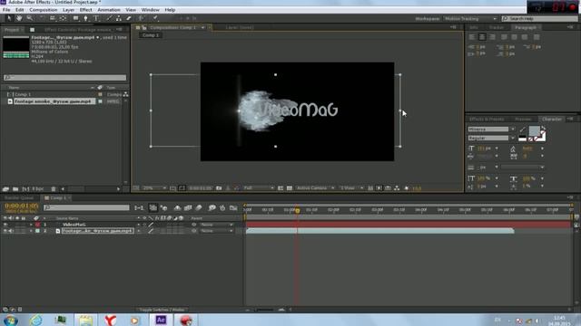 Уроки After Effects Проявление текста из дыма смотреть онлайн