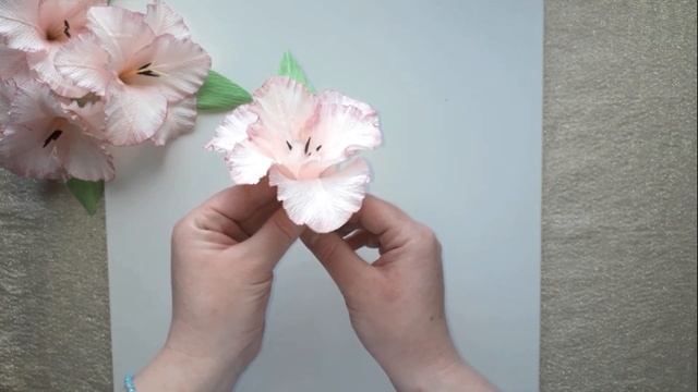Гладиолус из гофрированной бумаги /Gladiolus from crep paper смотреть онлайн