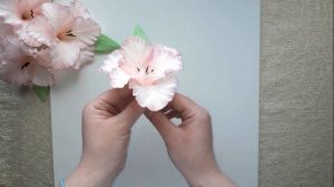 Гладиолус из гофрированной бумаги /Gladiolus from crep paper