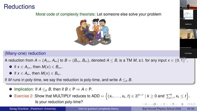 Sevag Gharibian - Lecture 1 - Classical Complexity Theory and BQP смотреть онлайн