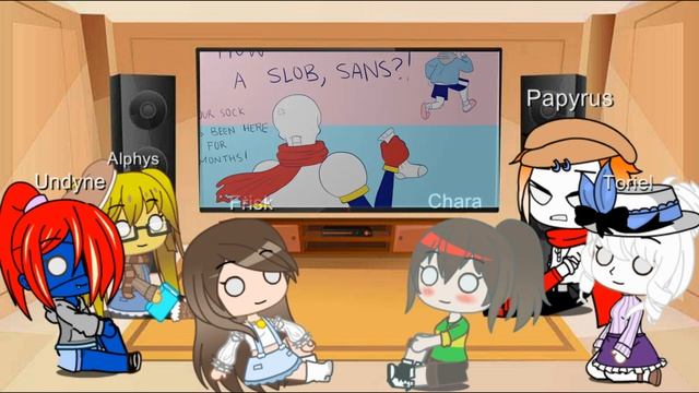 Реакция персонажей Андертейл на Санса. смотреть онлайн