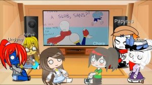 Реакция персонажей Андертейл на Санса.