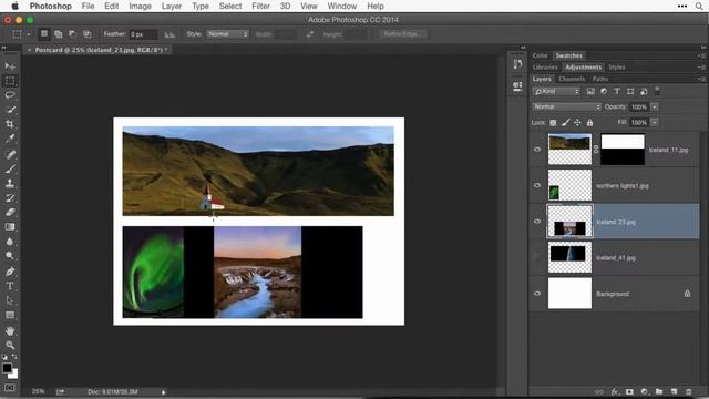 20 Creating Postcard Layout | Adobe Photoshop 101 смотреть онлайн