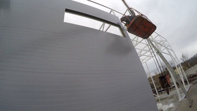 Монтаж сэндвич панелей. Часть 4. Быстровозводимое здание. смотреть онлайн