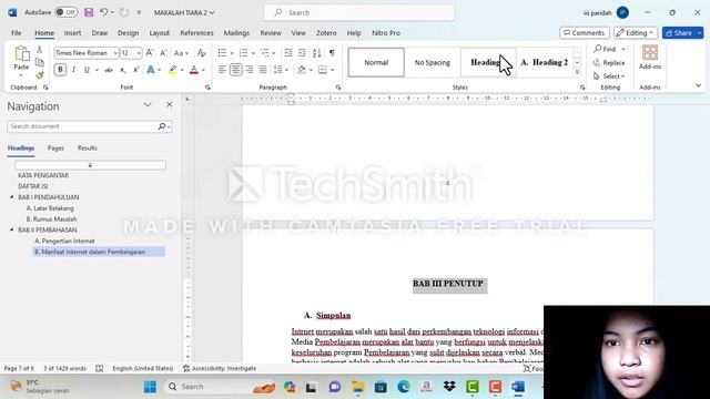 Tutorial Cara Membuat Daftar Isi Otomatis Di Makalah смотреть онлайн