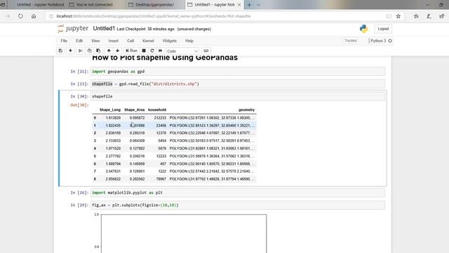 How to plot a shapefile using GeoPandas смотреть онлайн