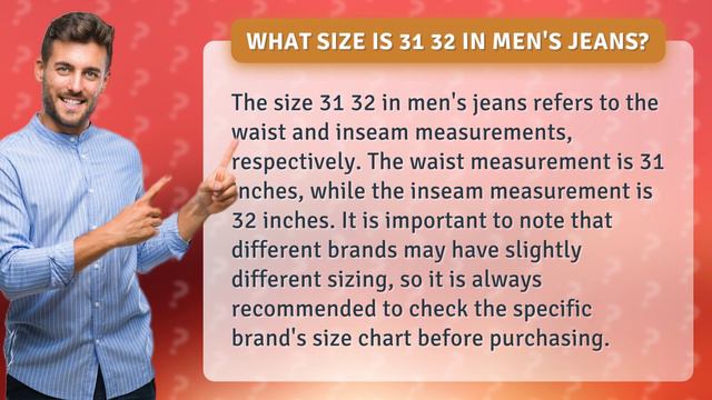 What size is 31 32 in men's jeans? смотреть онлайн