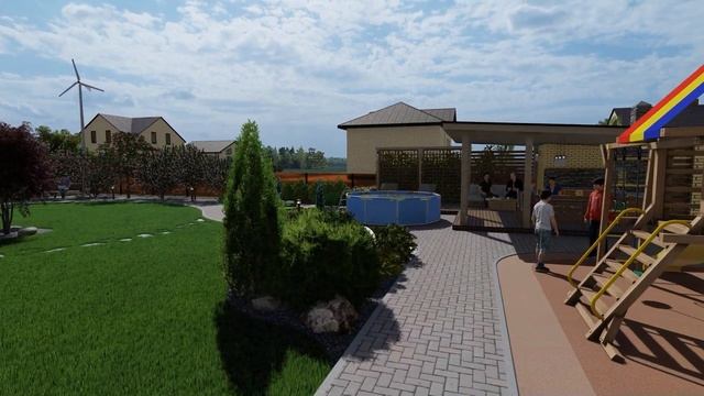 Проект участка 16 соток Landscape design in Siberia смотреть онлайн