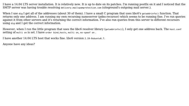 having trouble with getaddrinfo() смотреть онлайн