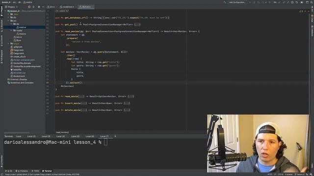 RUST LESSON 4: CONNECT A POSTGRESQL DB AND AUTOMATE SQL MIGRATIONS #rustlang #rocket #docker смотреть онлайн