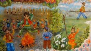 Novruz bayramı/Novruz holiday/Праздник Новруз .yağlı boya çalışmam/ DIY
