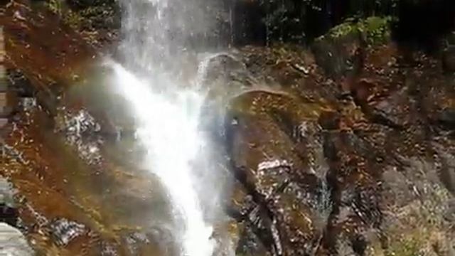 Canon A570 IS sample video- small water fall on the road, Sikkim, India смотреть онлайн