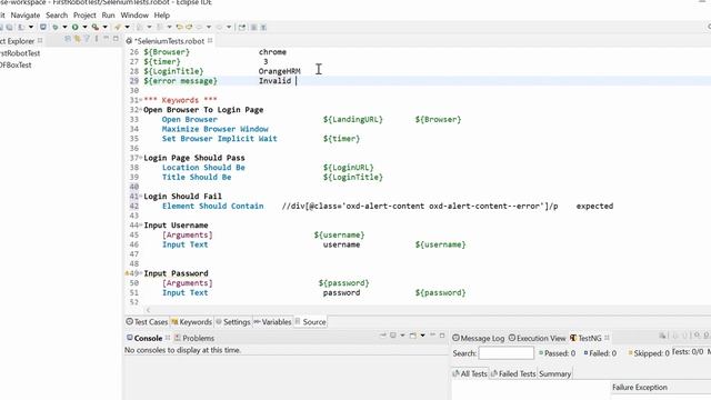 How to set Negative Test Validation | Robot Framework смотреть онлайн