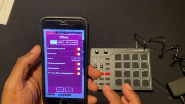 StarryPad by Donner Midi Pad Beat Maker Controlled my iPhone