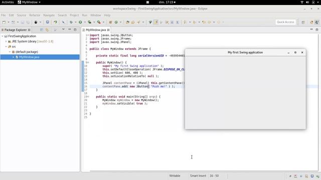 TUTO Java/Swing : Votre première application Swing смотреть онлайн