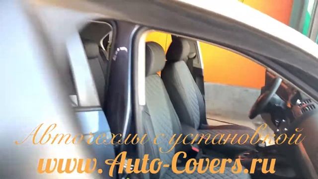 Чехлы на Фольксваген Джетта 5 из Экокожи Ромб. Установка автомобильных чехлов в Москве.