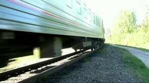 "Бригада идиоты!" Тепловоз ТЭП70БС - 302 с фирменным поездом Москва - Владивосток