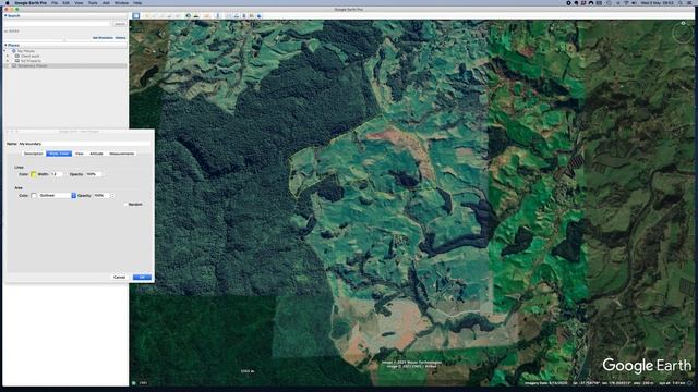 Drawing a property boundary polygon in Google Earth Pro : brief tutorial смотреть онлайн