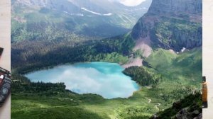 Рисовать отражение в воде. Урок 2.  Сложный способ.