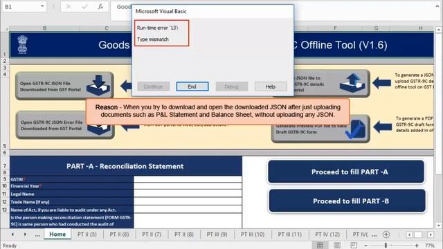 How To Resolve Runtime Error In GSTR 9C Offline Tool | Troubleshoot GST Utility Error | GSTR9 And 9