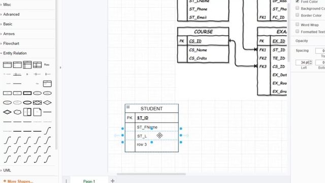 ER-Diagram Creation In Draw.IO смотреть онлайн