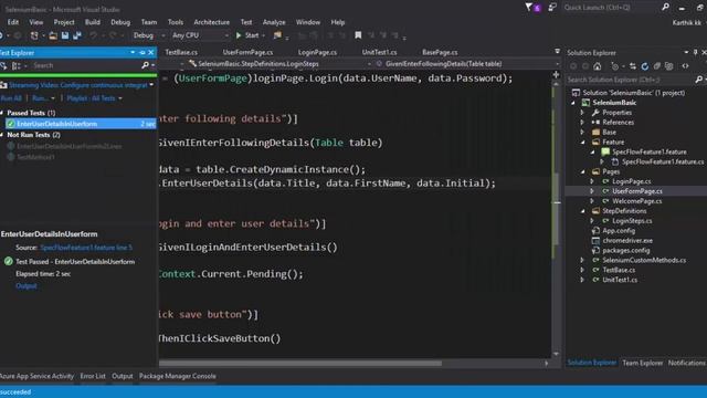 Part19 -- Calling steps from step definition (BDD and Specflow) смотреть онлайн