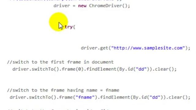 Handle frames in selenium webdriver in Java смотреть онлайн
