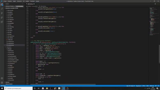 MTA-SA Scripting(.lua) Tutorial #5 vehicle-system part-2 | (Lua Dersleri) смотреть онлайн
