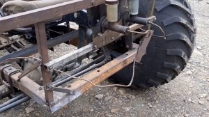 Цельнорамный болотоход БРОНИК , лифан 29 сил, мкпп тойота, мосты УАЗ, шины Я-190 ободрыши.