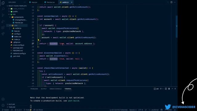How to handle Beacon Wallet with Taquito in React | Building UI for Tezos DAPP. смотреть онлайн