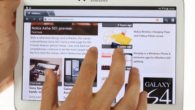 Samsung Galaxy Tab 3 10.1 hands-on смотреть онлайн