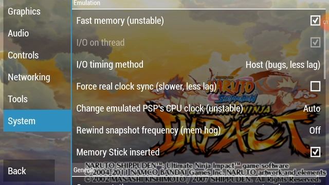 Best Setting Naruto Shippuden Ultimate Ninja Impact PPSSPP смотреть онлайн