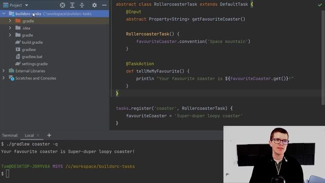 Move tasks to buildSrc (Gradle best practice tip #14) смотреть онлайн