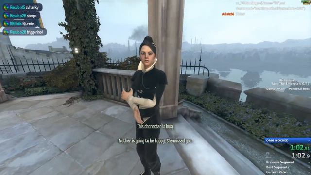 Dishonored - Save The Empress Speedrun 1:58.46 PB смотреть онлайн