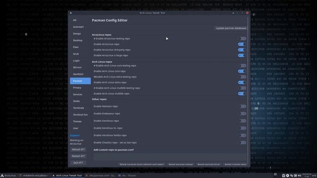 ArcoLinux : 3579 Git migration completed - ATT - Pacman tab needs to reflect new pacman.conf смотреть онлайн