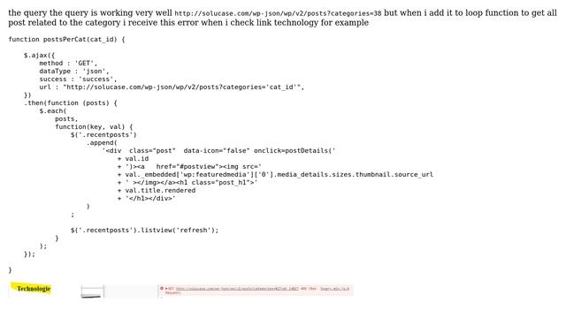 Wordpress: merge wp rest api query to get posts per category does not work смотреть онлайн