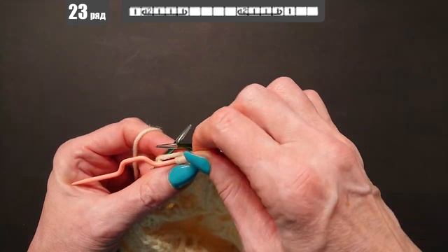 АЖУРНАЯ ОСЕННЯЯ ШАПКА СПИЦАМИ / Подробный МК по вязанию женской шапки японским узором смотреть онлайн