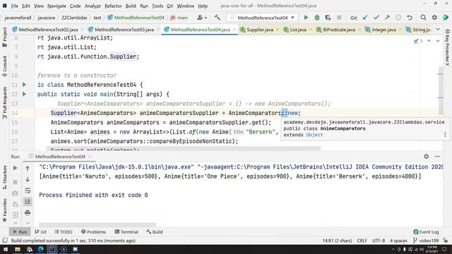 200 - Method Reference pt 03 - Reference to constructors смотреть онлайн